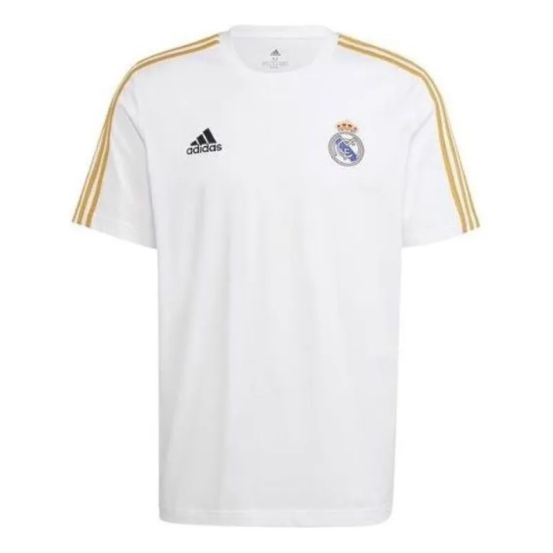 adidas Real Madrid 3-Stripes T-shirt 'White' HY0605 sold by KicksCrew