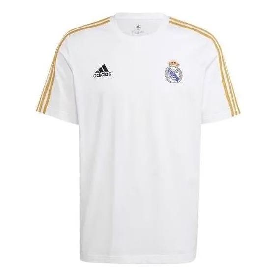 adidas Real Madrid 3-Stripes T-shirt 'White' HY0605 sold by KicksCrew