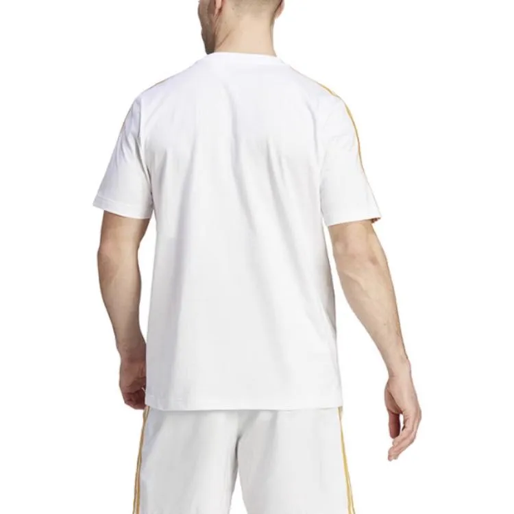 adidas Real Madrid 3-Stripes T-shirt 'White' HY0605 sold by KicksCrew product image thumbnail 3