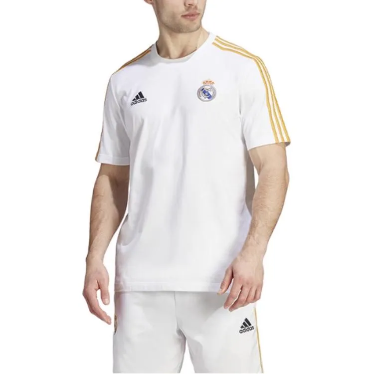 adidas Real Madrid 3-Stripes T-shirt 'White' HY0605 sold by KicksCrew product image thumbnail 2