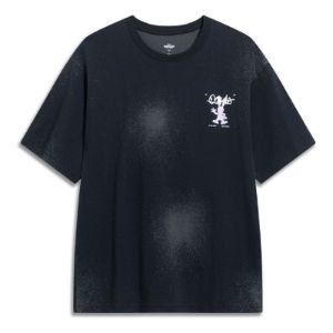 Li-Ning x Disney Oswald Graphic T-shirt 'Black White' AHST319-2 sold by KicksCrew