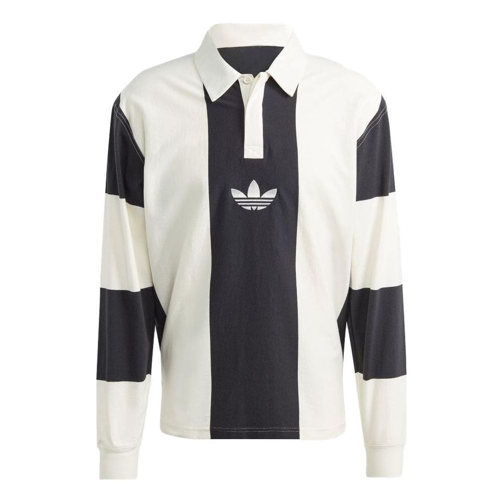 Adidas originals Hack Rugb Polo T-Shirts 'White Black' HZ0708 sold by KicksCrew