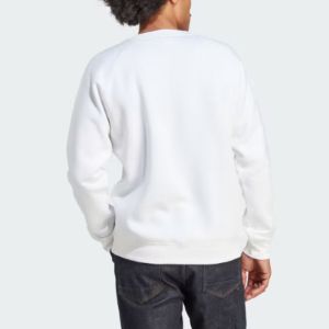 adidas Trefoil Essentials Crewneck 'White' IM4531 sold by KicksCrew