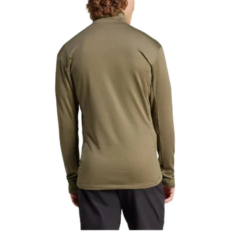 adidas Terrex Multi Light Fleece Full Zip Jacket 'Olive Green' IQ3742 sold by KicksCrew product image thumbnail 4