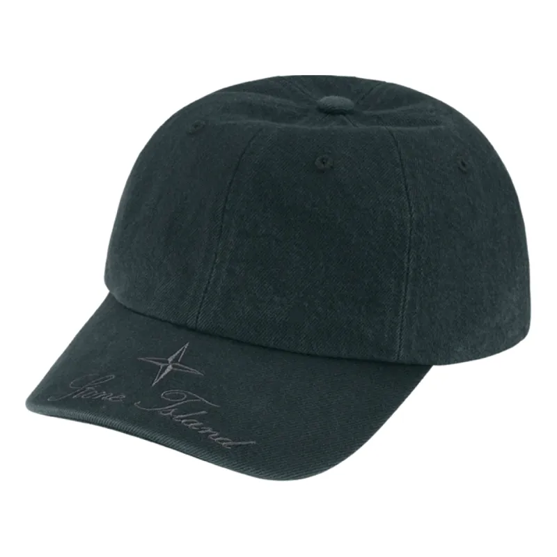 Supreme FW23 Week 10 STONE ISLAND Twill 6-Panel Cap 'Black' SUP-FW23-2418 sold by KicksCrew