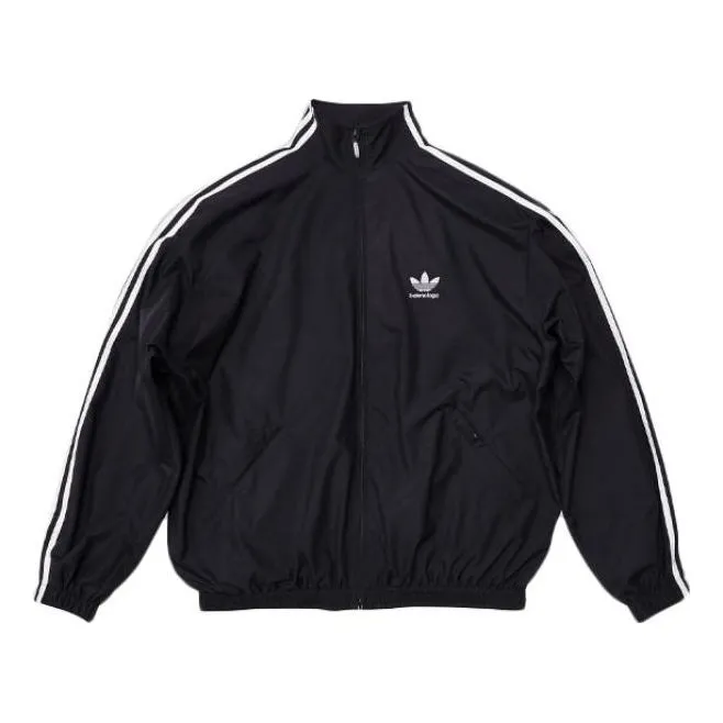 Balenciaga x adidas Tracksuit Jacket 'Black' 712280TNQ221000 sold by KicksCrew