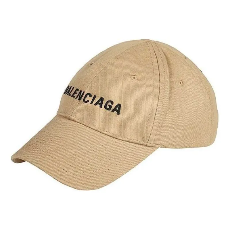 Balenciaga Visor Logo Cap 'Beige Black' 590758-310B2-9760 sold by KicksCrew