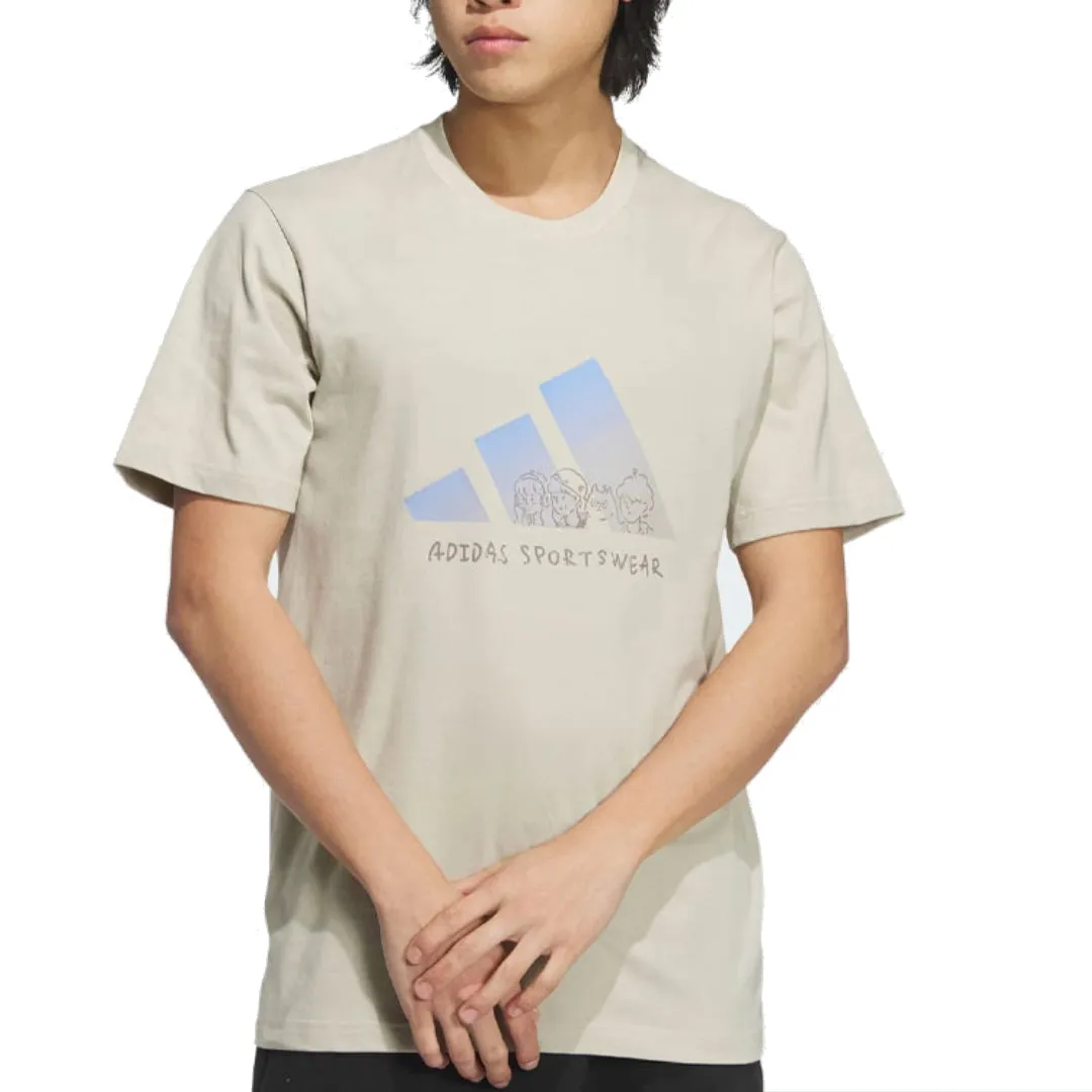 adidas Graphic T-Shirt 'White Blue' JP4585 sold by KicksCrew product image thumbnail 3