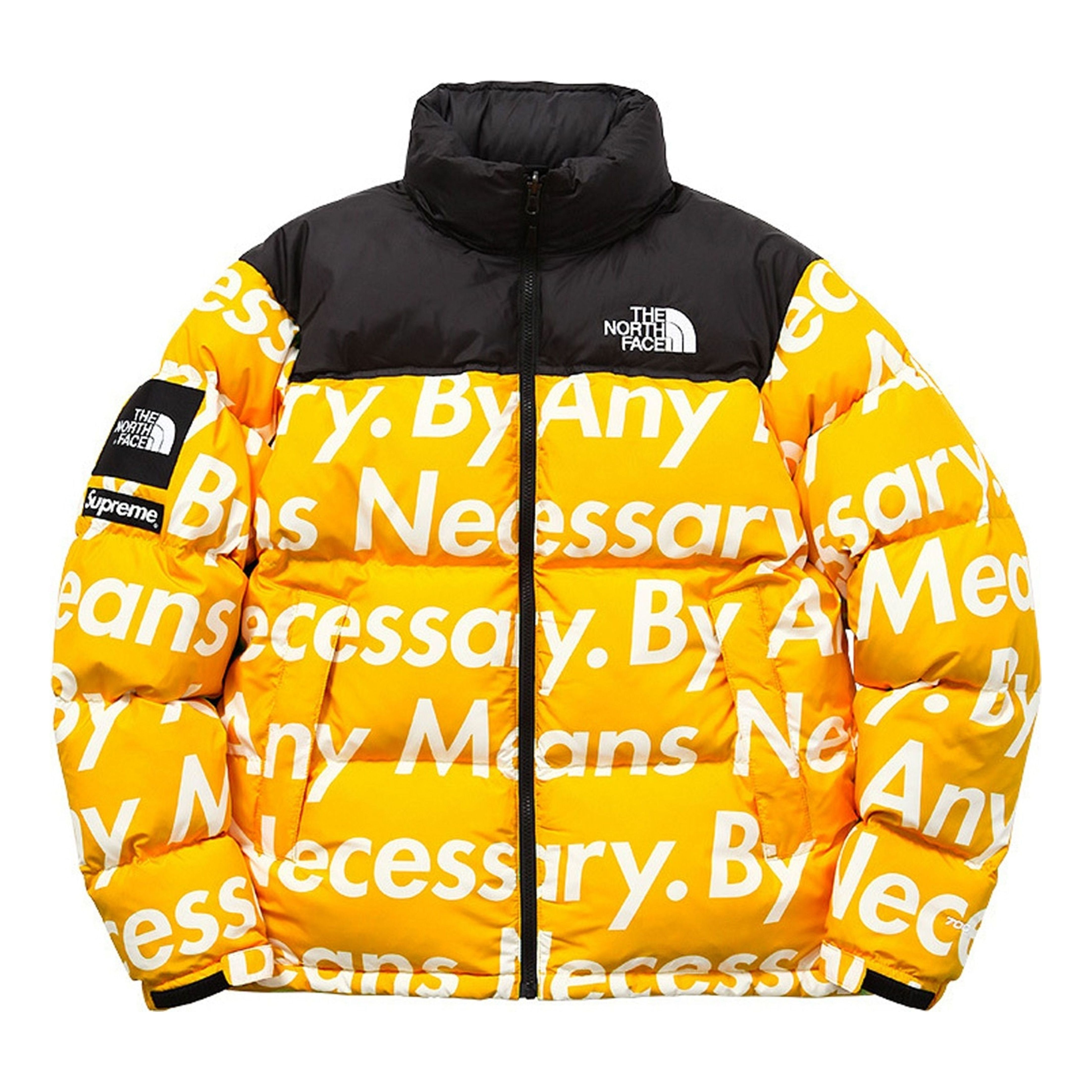 Supreme FW15 X The North Face By Any Means Nuptse Jacket 'Yellow' SUP-FW15-622 sold by KicksCrew