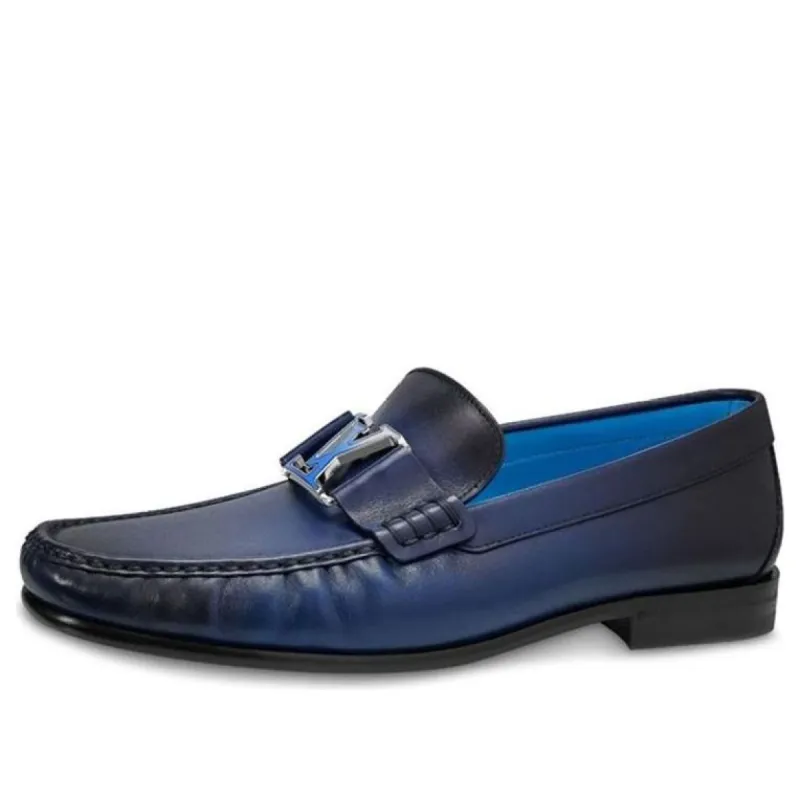 LOUIS VUITTON Montaigne Loafers 'Blue' 1A63QH sold by KicksCrew