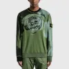 STONE ISLAND Crewneck Sweatshirt 'Olive' 771563045-V0058 sold by KicksCrew
