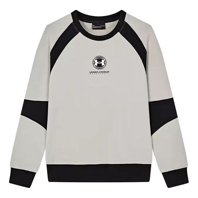 (GS) Under Armour Athletics Long Sleeve Pullover 'Grey Black' 233103113 sold by KicksCrew