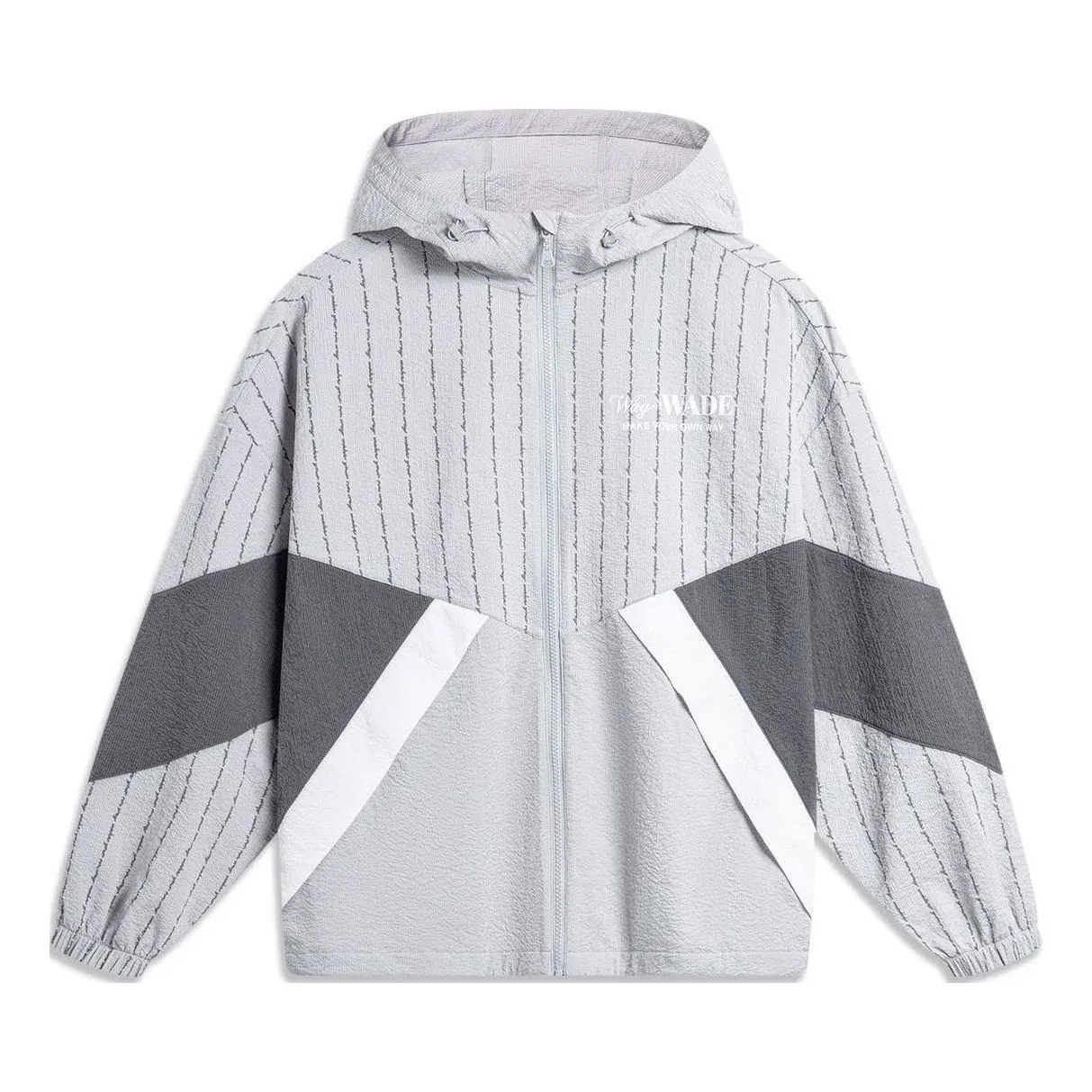 Li-Ning Way Of Wade Graphic Windbreaker 'Grey White' AFDU399-6 sold by KicksCrew