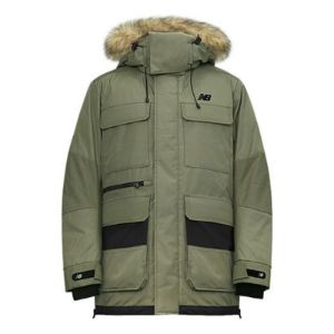 New Balance Warm Winter Down Parka 'Green Black' NP943051-KH sold by KicksCrew