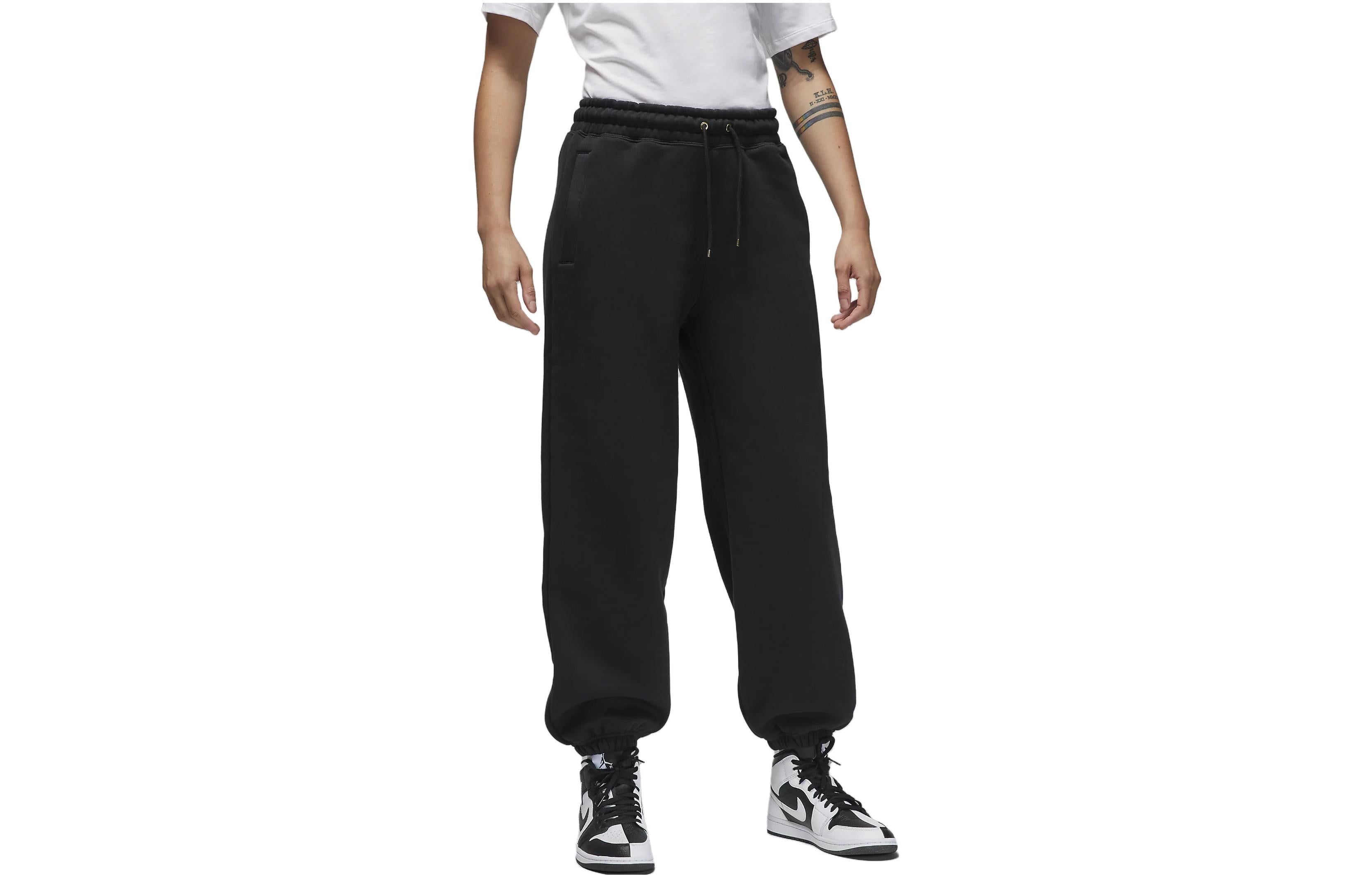 (WMNS) Air Jordan Flight Fleece Pants 'Black' FB5113-010 sold by KicksCrew product image thumbnail 2