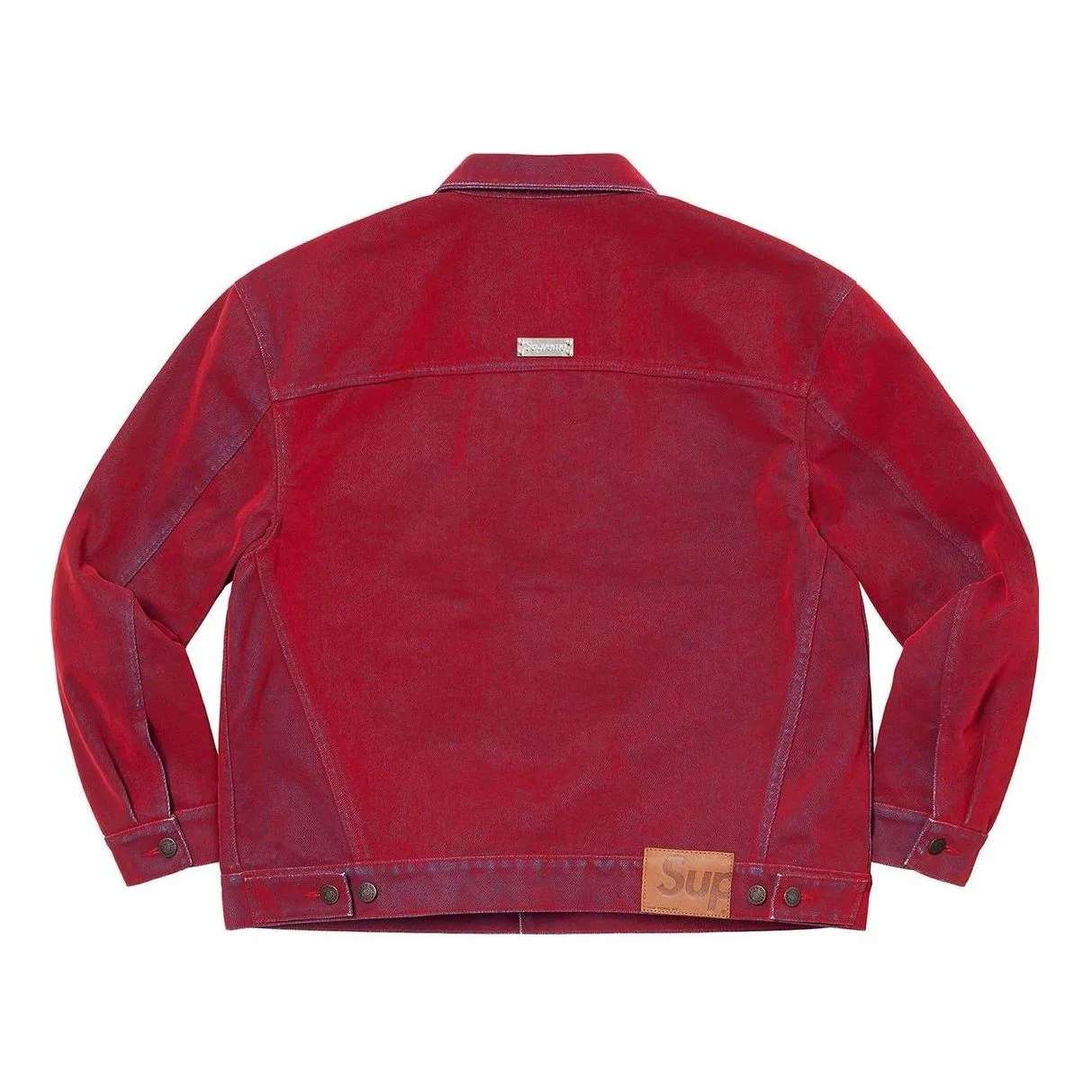 Supreme Flocked Denim Trucker Jacket 'Purple' SUP-SS23-089 sold by KicksCrew product image thumbnail 2