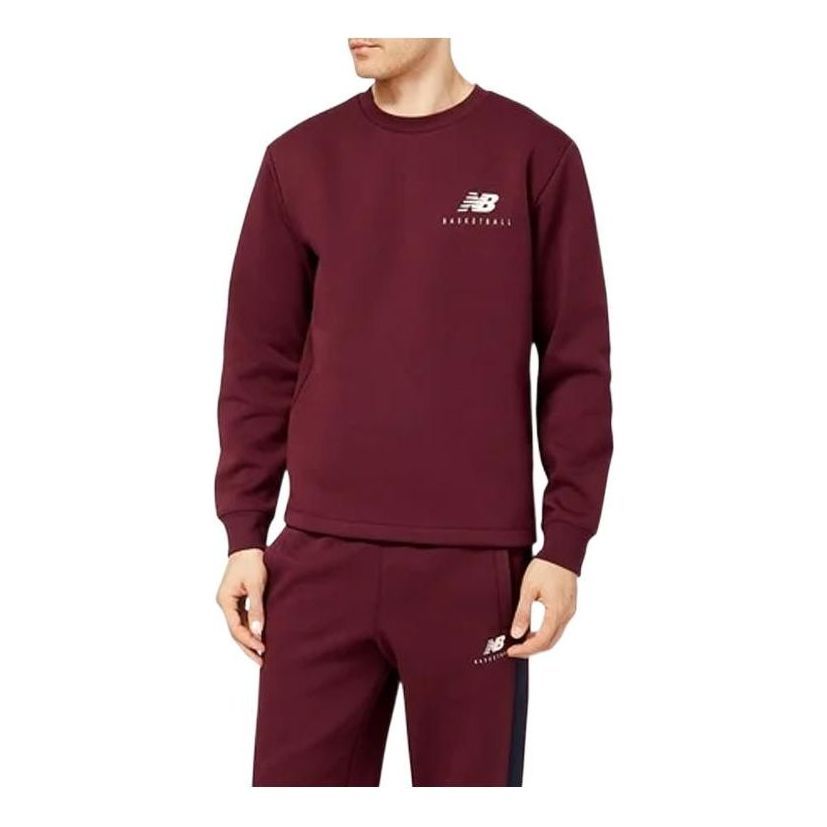New Balance Hoops Classic Court Sweat Crew 'Burgundy' MT23586-NBY sold by KicksCrew