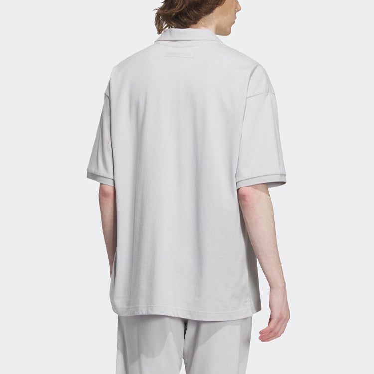 Adidas Verbiage Polo Shirt 'Grey' IP3980 sold by KicksCrew product image thumbnail 3