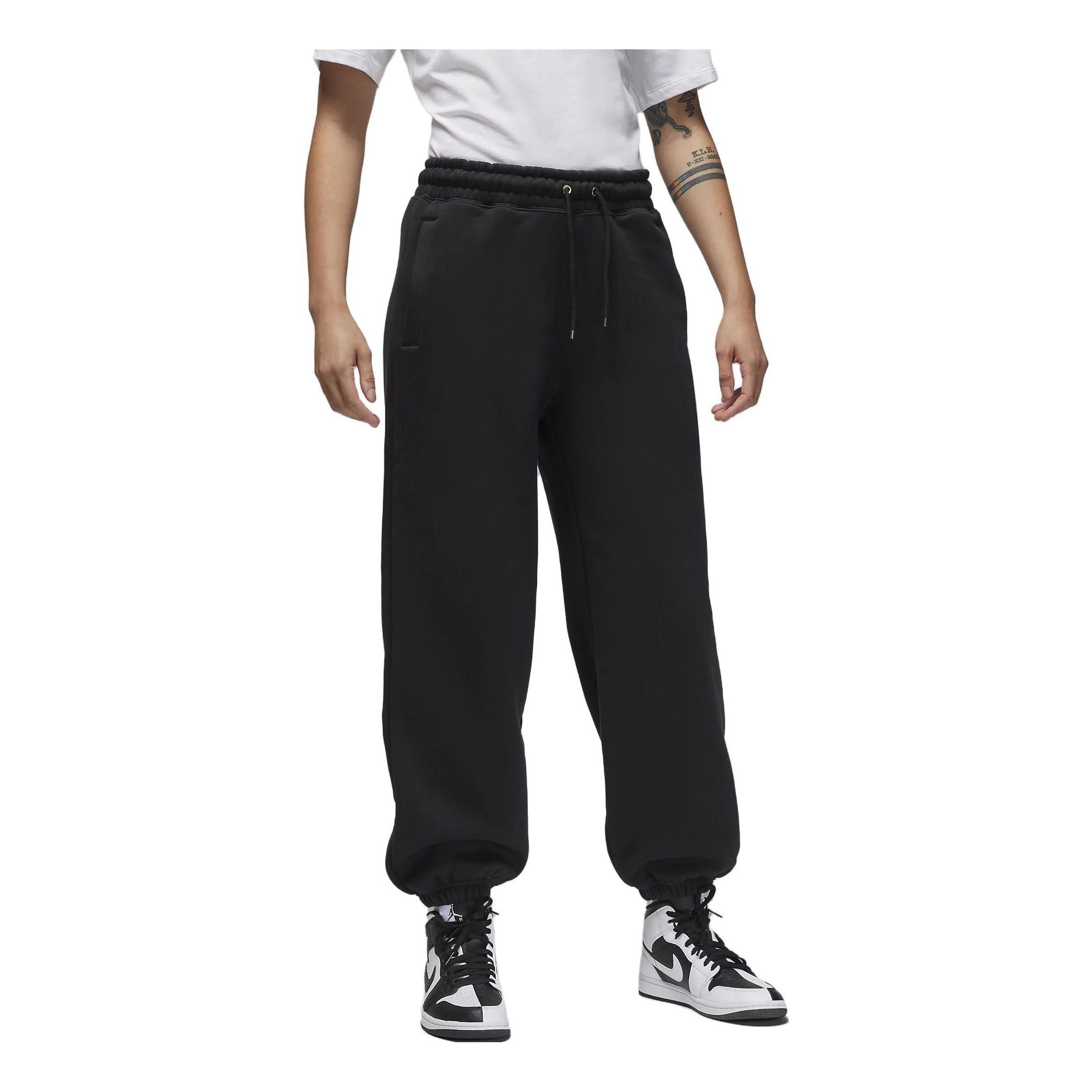 (WMNS) Air Jordan Flight Fleece Pants 'Black' FB5113-010 sold by KicksCrew