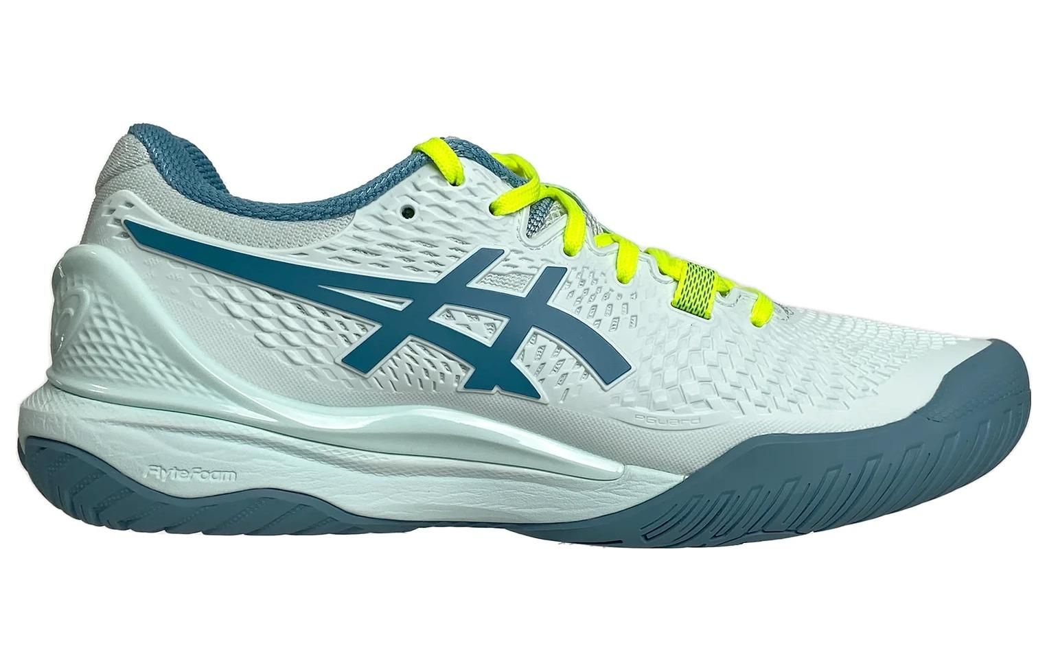 (WMNS) ASICS Gel Resolution 9 Wide 'Soothing Sea Gris Blue' 1042A226-400 sold by KicksCrew product image thumbnail 2