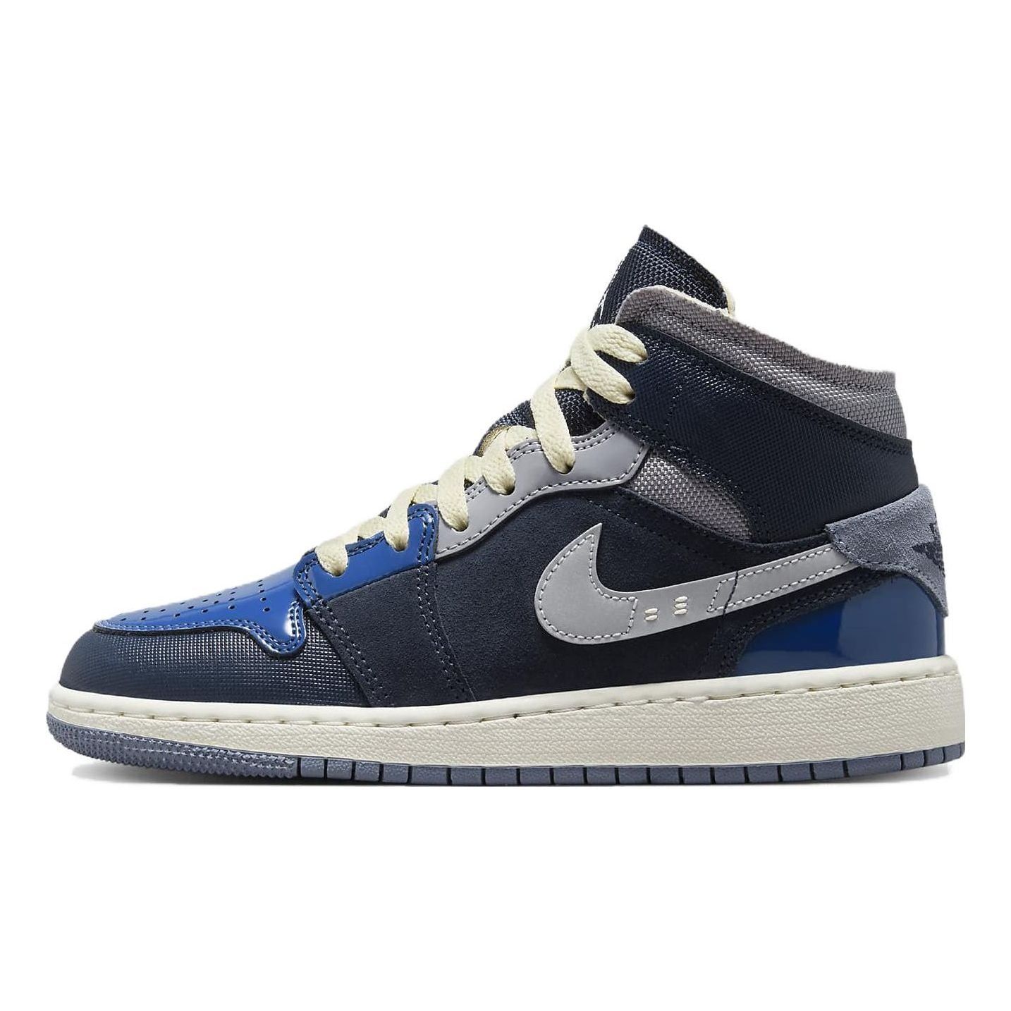 (GS) Air Jordan 1 Mid SE Craft 'Inside Out - Obsidian' DX2193-400 sold by KicksCrew