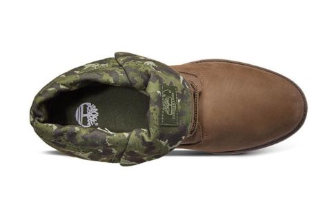 Timberland Roll Top Boots Basic 'Brown Green Camouflage' A21APW sold by KicksCrew