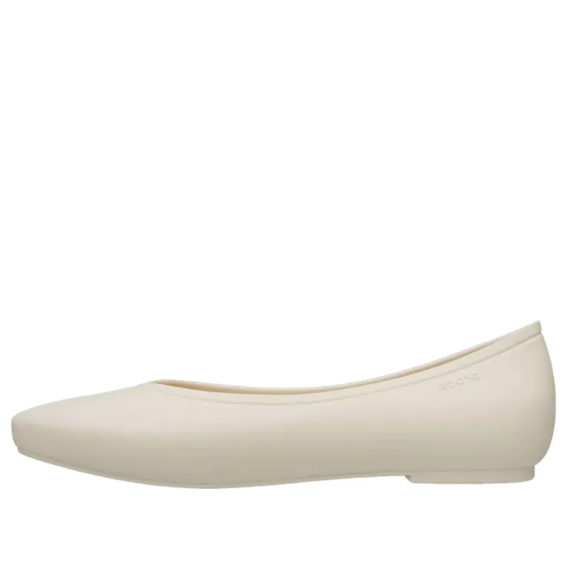 (WMNS) Crocs Brooklyn Pointed Flats 'Cream White' 210169-160 sold by KicksCrew