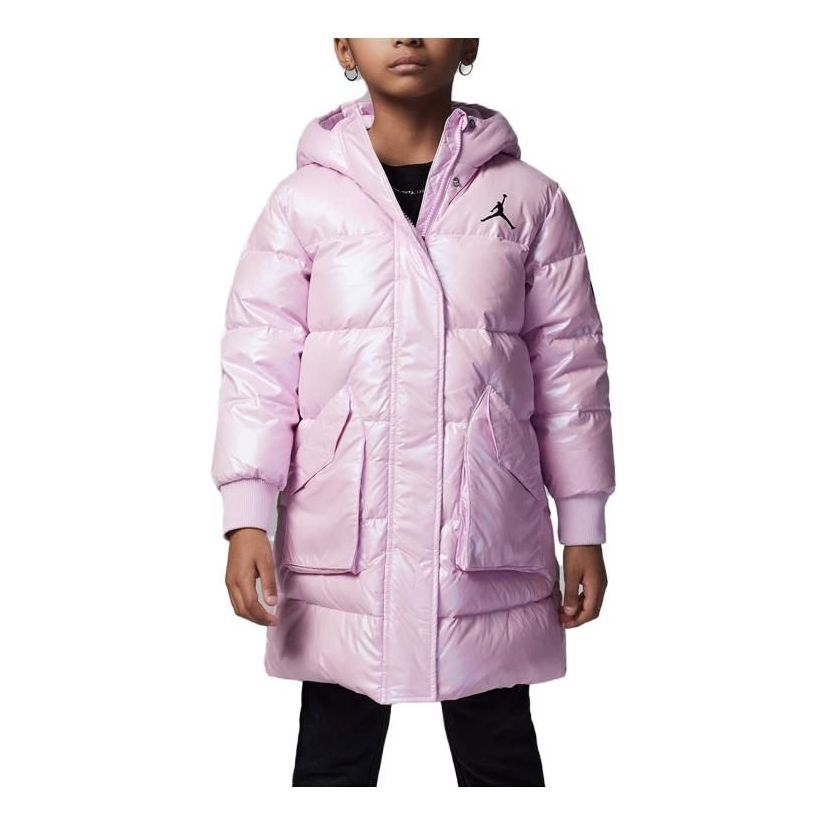 (GS) Air Jordan Boxy Fit Puffer Jacket 'Pink' FB0335-640 sold by KicksCrew