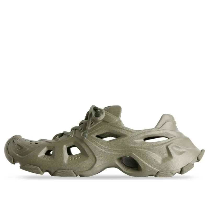 Balenciaga HD Lace Up Cut Out Sneakers 'Olive Green' 702421W3CES3500 made by Balenciaga