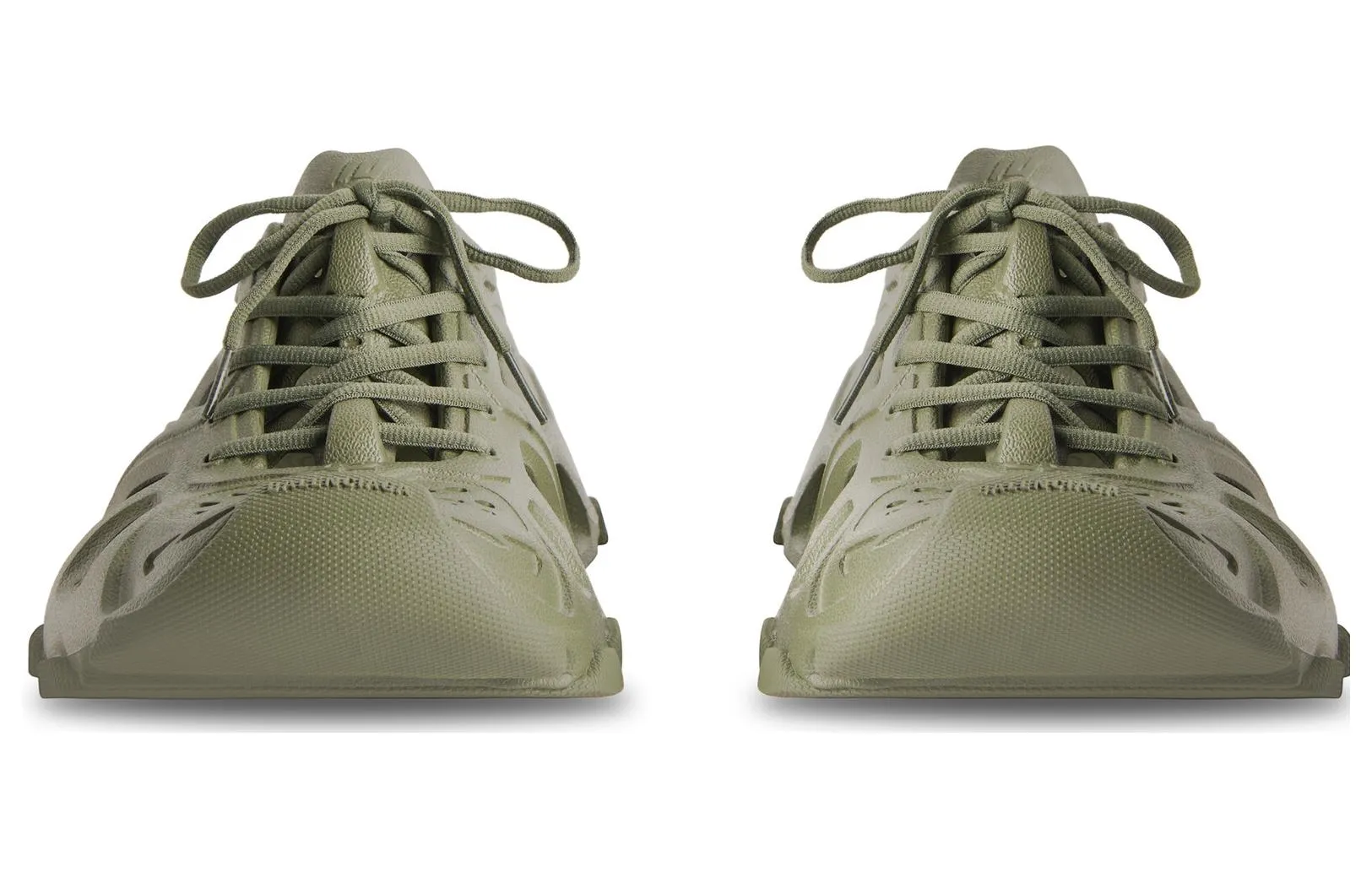 Balenciaga HD Lace Up Cut Out Sneakers 'Olive Green' 702421W3CES3500 sold by KicksCrew product image thumbnail 4
