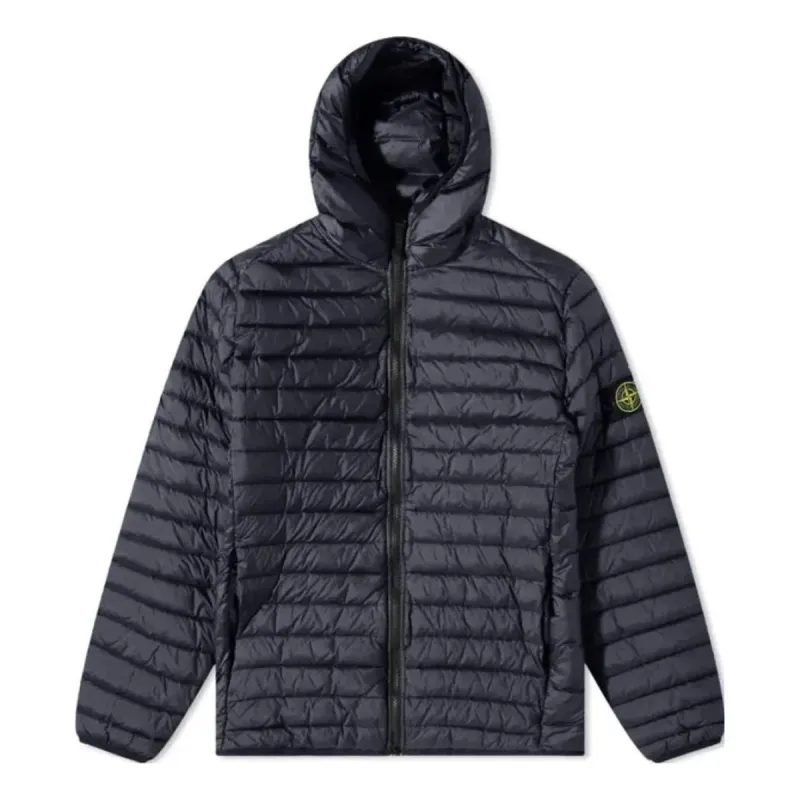 STONE ISLAND Logo Patch Down Padded 'Navy' 781540324-V0020 sold by KicksCrew