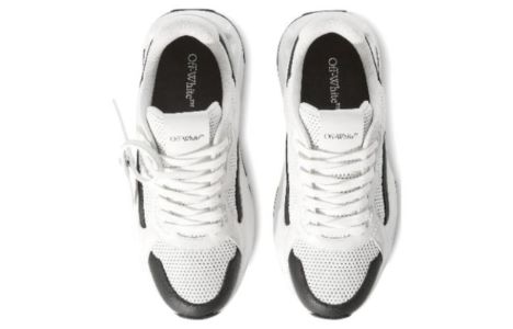 Off-White Runner B 'White Black' OMIA289F23LEA0010110 sold by KicksCrew