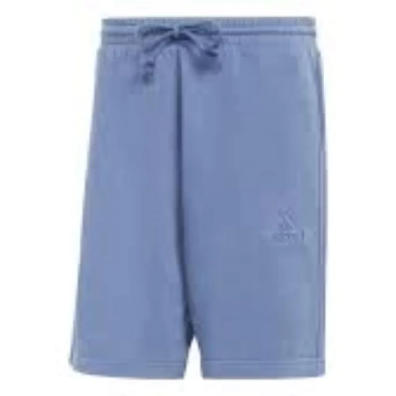 adidas ALL SZN French Terry 3-Stripes Garment-Wash Shorts Asia Sizing 'Blue' IR5259 sold by KicksCrew