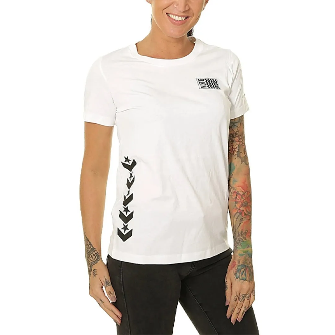 (WMNS) Converse Voltage T-Shirt 'White Black' 10017752-A02 sold by KicksCrew product image thumbnail 2