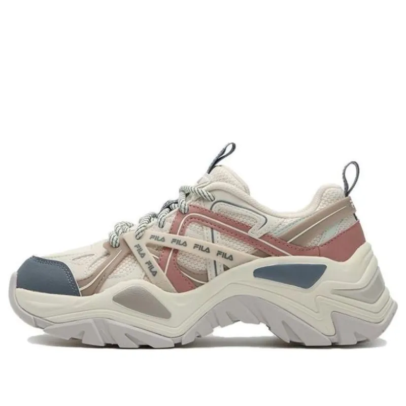 (WMNS) FILA Sofia 1S Fishbone Modern Low-Top Shoes 'White Pink Blue' F12W341105FBZ sold by KicksCrew