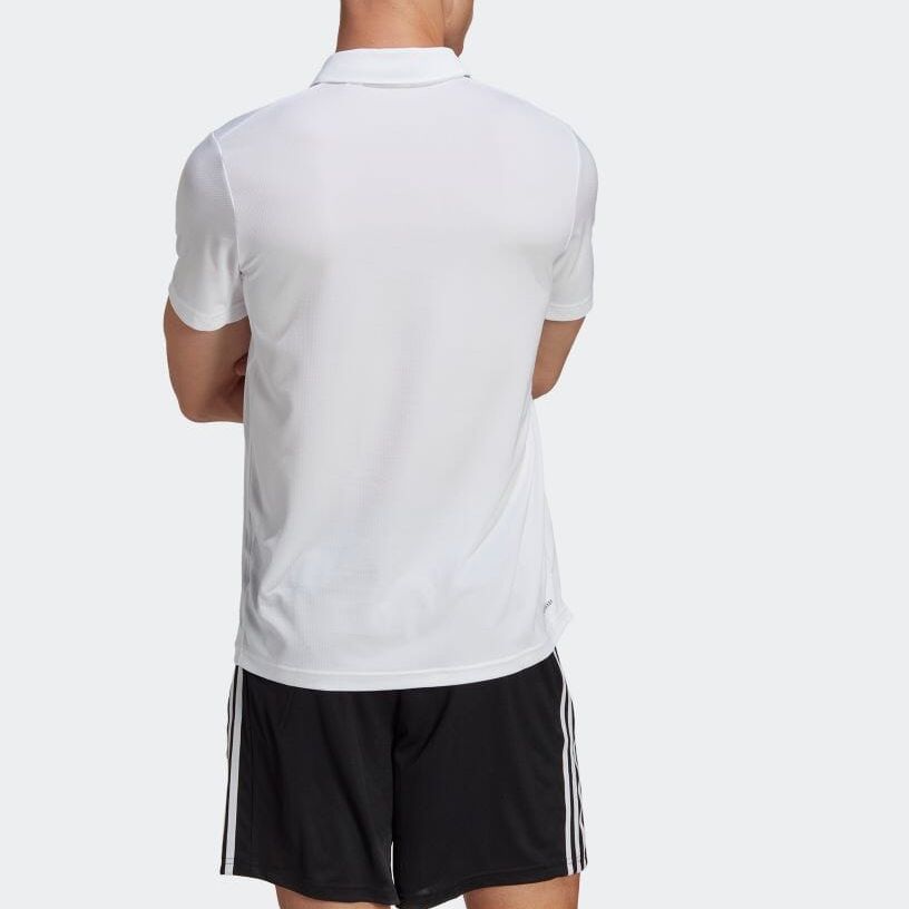 Adidas Train Essentials Training Polo Shirts 'White' IB8105 sold by KicksCrew product image thumbnail 3