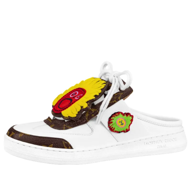 (WMNS) LOUIS VUITTON x YAYOI KUSAMA Mules 'White with Logo and Monogram' 1ABD7C sold by KicksCrew