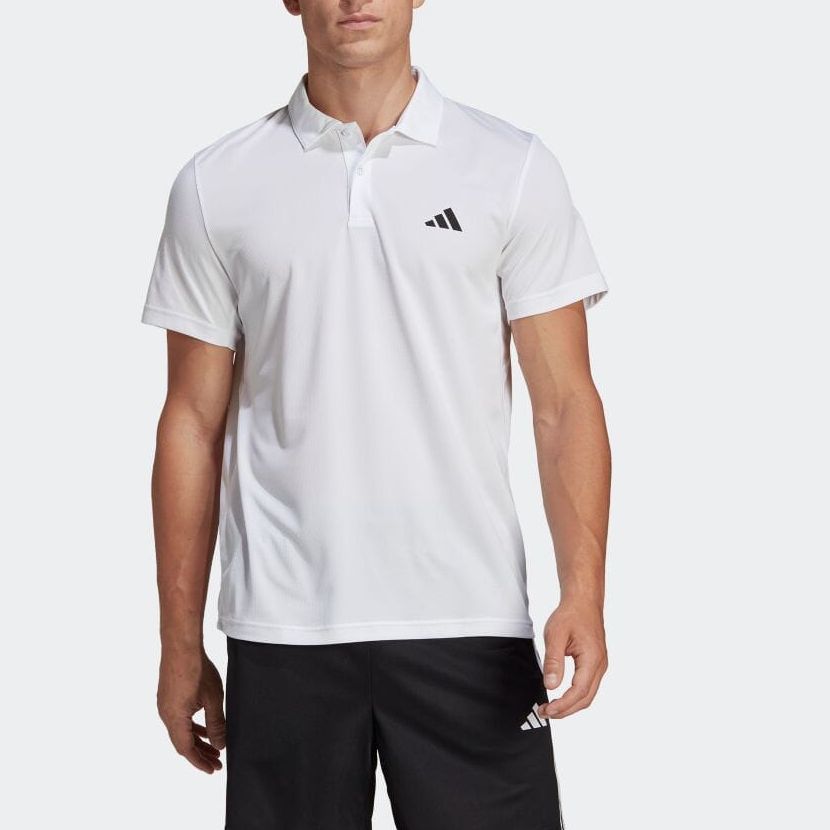 Adidas Train Essentials Training Polo Shirts 'White' IB8105 sold by KicksCrew product image thumbnail 2
