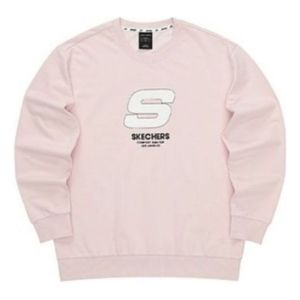 Skechers Sport Letter Crew Sweater 'Pink White' L321U139-01NX sold by KicksCrew