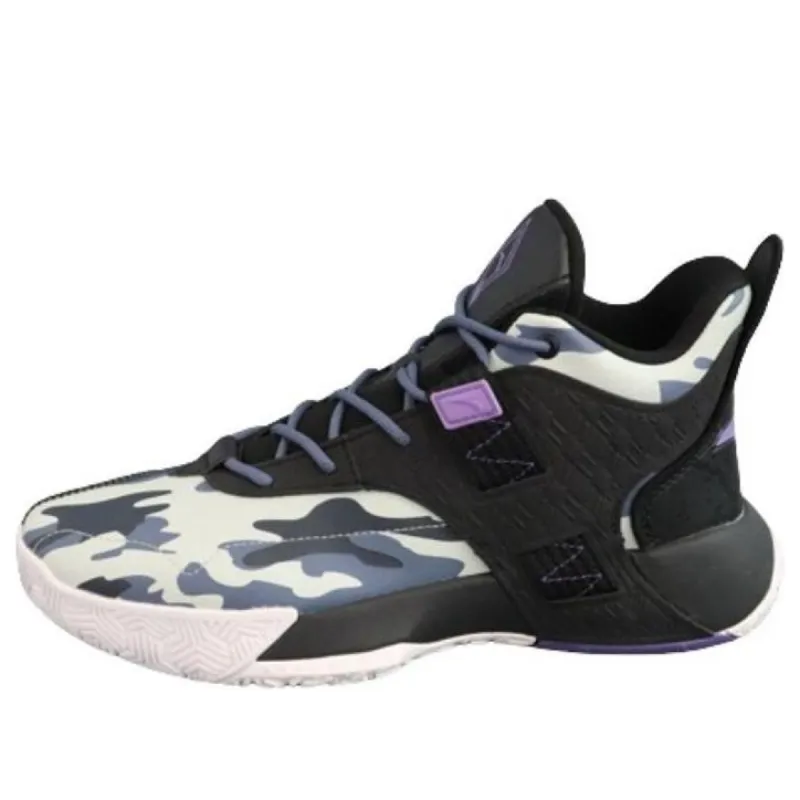 ANTA Basketball Series Sneakers Mid 'Black Grey Purple' 112241615-5 sold by KicksCrew
