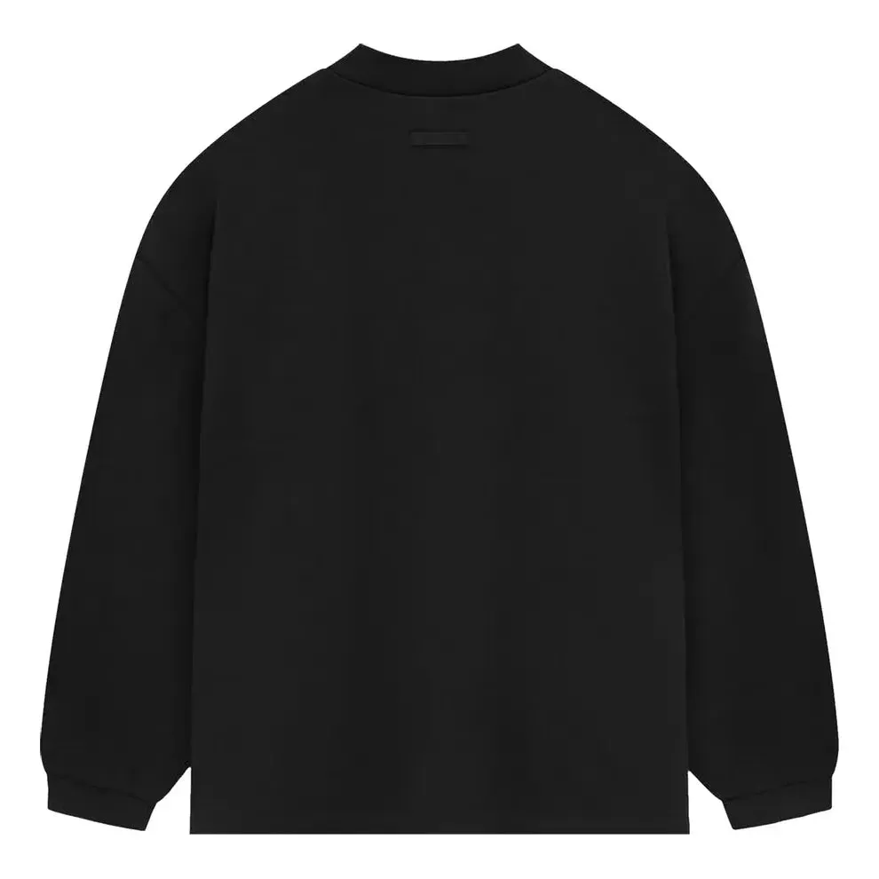 Fear of God Essentials SS24 Heavy Jersey Long-Sleeve T-Shirt 'Jet Black' 125SP242014F sold by KicksCrew product image thumbnail 2