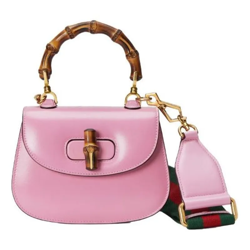 (WMNS) Gucci Bamboo 1947 Mini Top Handle Bag 'Pink' 686864-10ODT-5467 sold by KicksCrew