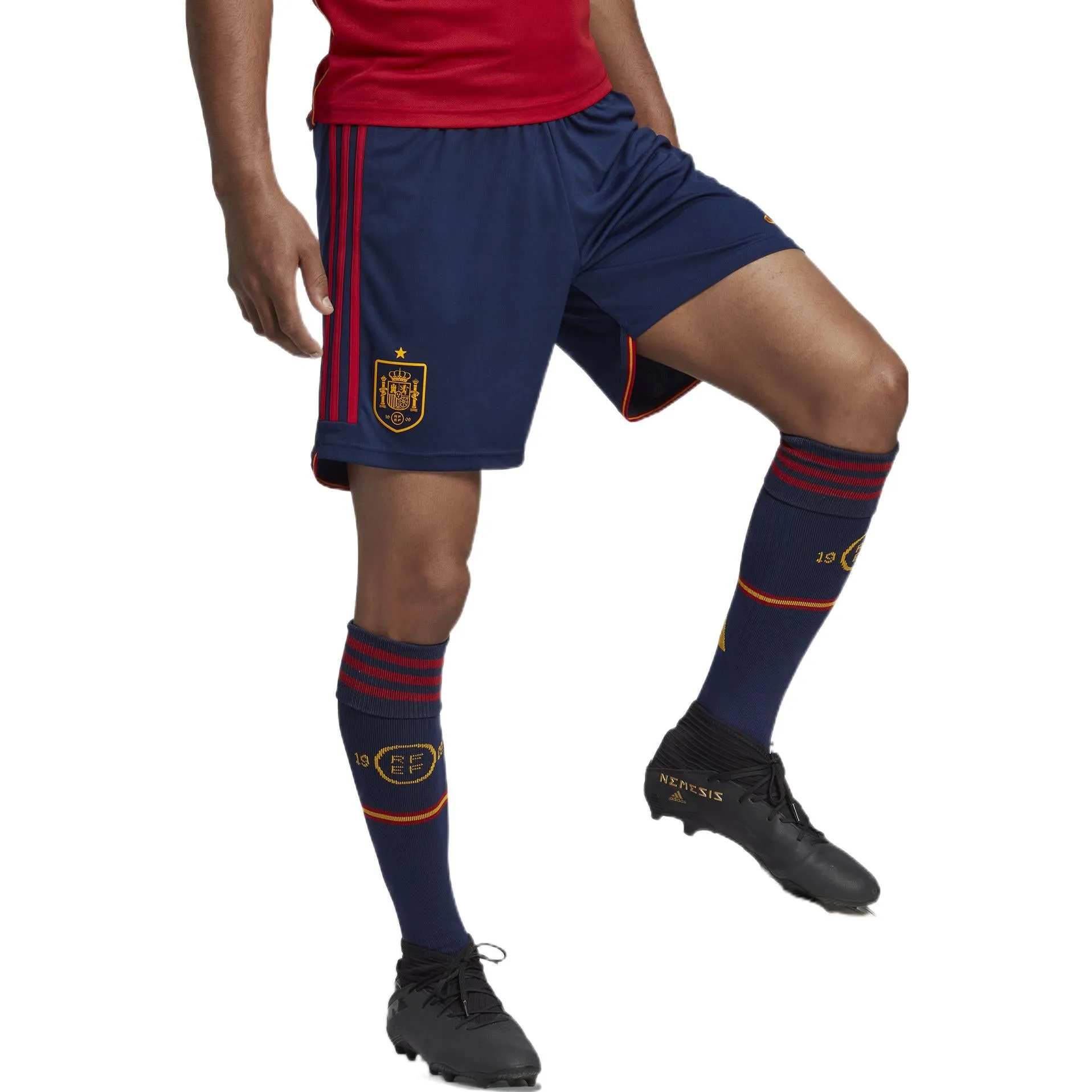 adidas Spain 2022 Home Shorts 'Navy' HE2022 sold by KicksCrew product image thumbnail 4