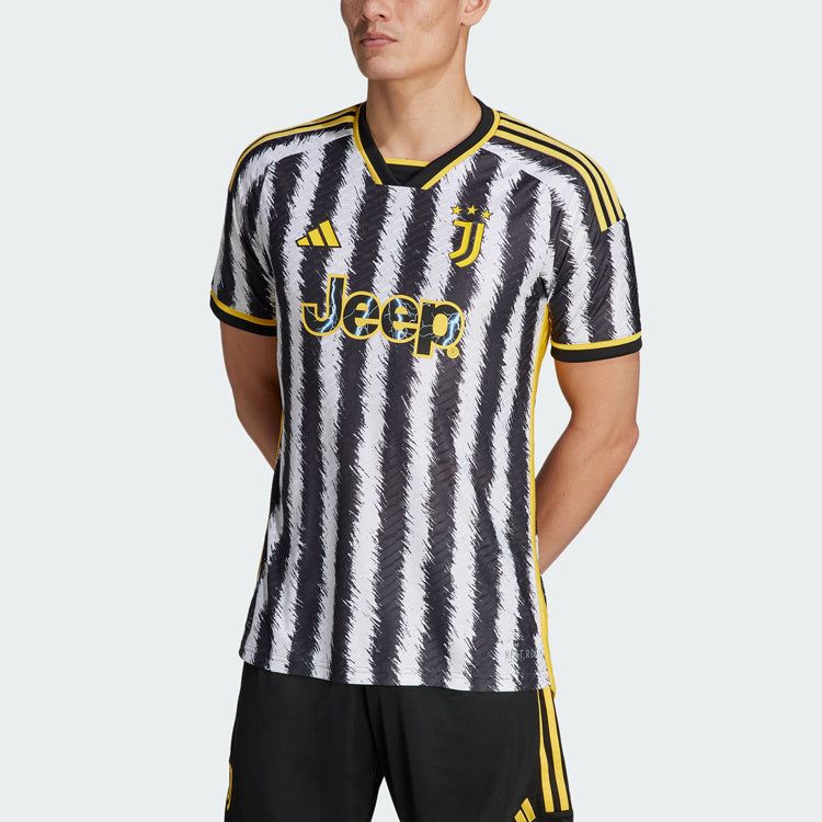 Adidas Juventus 23/24 Home Authentic Jersey 'Black White' HR8248 sold by KicksCrew product image thumbnail 3