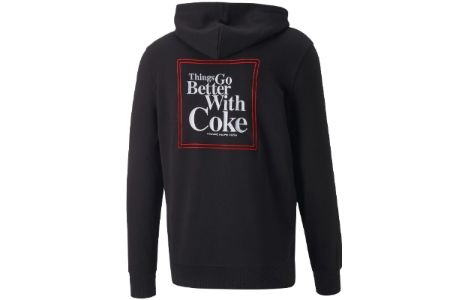 Puma X Coca Cola Hoodie 'Black' 536161-01 sold by KicksCrew