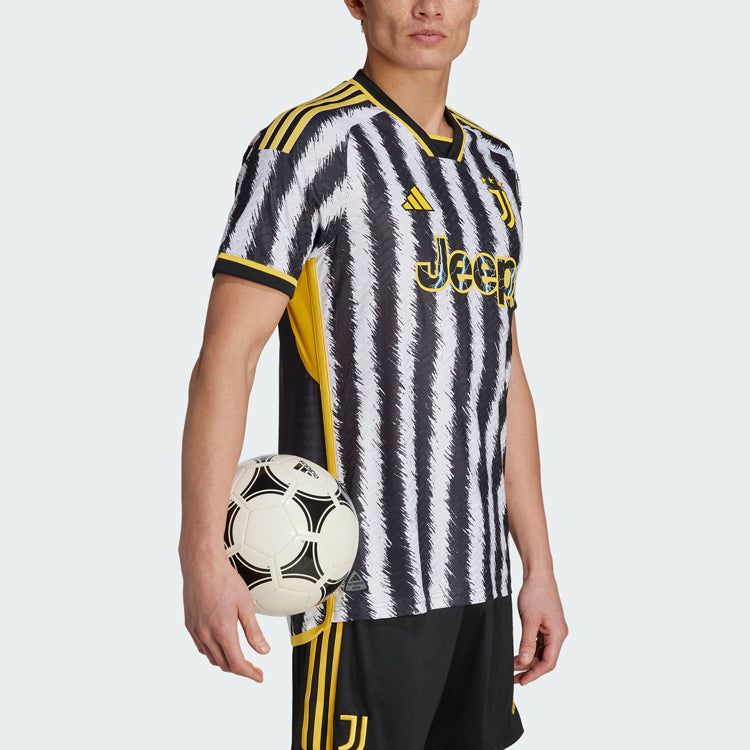 Adidas Juventus 23/24 Home Authentic Jersey 'Black White' HR8248 sold by KicksCrew product image thumbnail 5