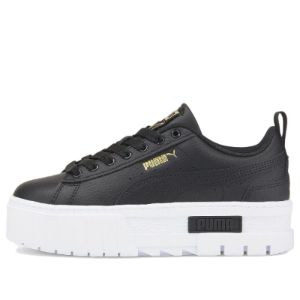 (GS) Puma Mayze Leather 'Black Team Gold' 384527-02 sold by KicksCrew
