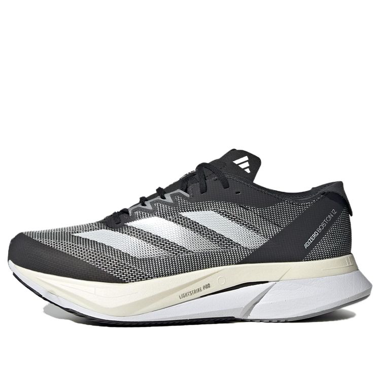 Adidas Adizero Boston 12 Wide 'Black Carbon' H03613 sold by KicksCrew