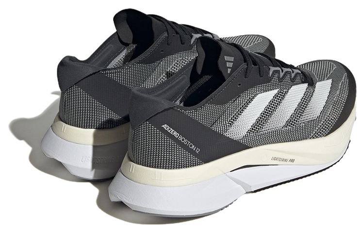 Adidas Adizero Boston 12 Wide 'Black Carbon' H03613 sold by KicksCrew product image thumbnail 4
