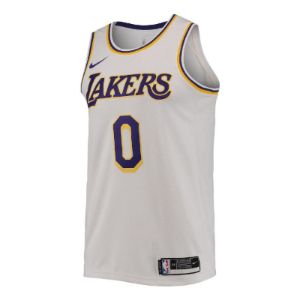 Nike x NBA LA Lakers Jerseys 'Russell Westbrook 0' CW3595-108 sold by KicksCrew
